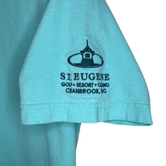 St Eugene Golf Resort Casino Embroidered Native Hummingbird Souvenir T Shirt M - Picture 3 of 5